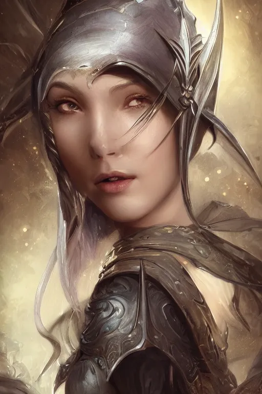 Prompt: !dream Portrait of beautiful smiling Ultra realistic illustration, beautiful alluring female dark elf woman, prioress, fantasy, intricate, elegant, highly detailed, digital painting, artstation, concept art, smooth, sharp focus, illustration, art by Yintion J , Jiang Geping and artgerm and greg rutkowski and alphonse mucha.