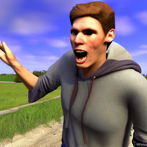 Prompt: jerma 3 4 5 1 screaming, realistic, hdr, clear image, hdd, dynamic lighting,