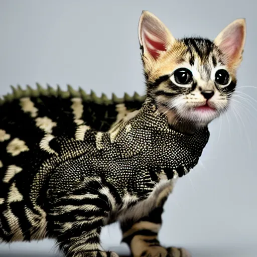 Image similar to photo of a reptilian kitten dragon