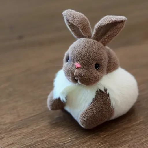 Prompt: a toy that look like a cute bunny