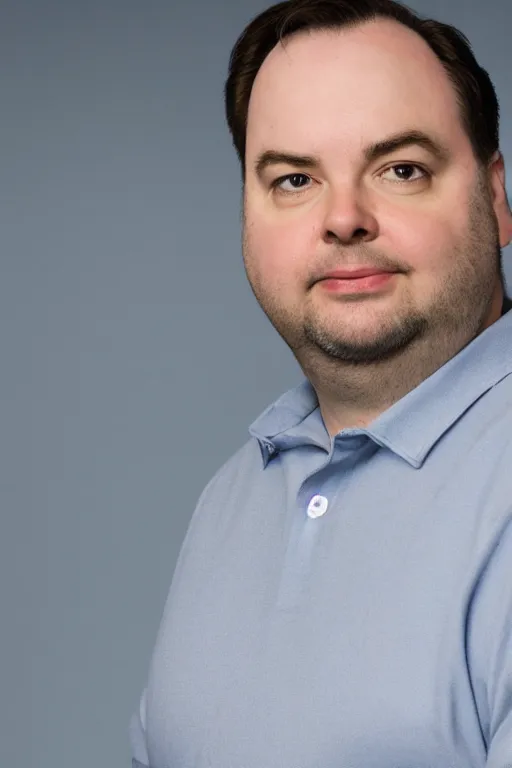 Image similar to rich evans, head and shoulders studio photo