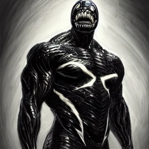 Image similar to a sketch of the god of lightning as venom the symbiote | venom movie | ~ ~ cinematic ~ ~ lighting | award - winning | closeup portrait | by donato giancola and mandy jurgens and charlie bowater | featured on artstation | pencil sketch | sci - fi alien