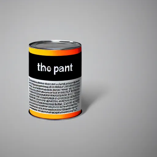 Image similar to can of paint, minimal, modern