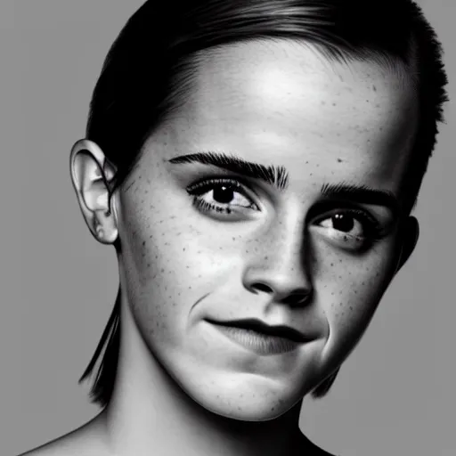 Prompt: A photograph of Emma Watson as a man. Gender switched, Studio lighting