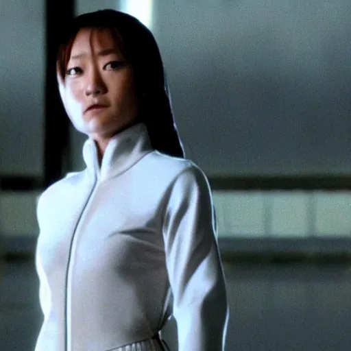 Prompt: film still of saitama from kill bill