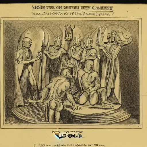 Image similar to Moloch with seven chambers