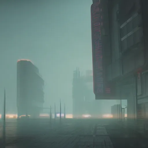 Image similar to photorealistic blade runner 2049 aesthetic