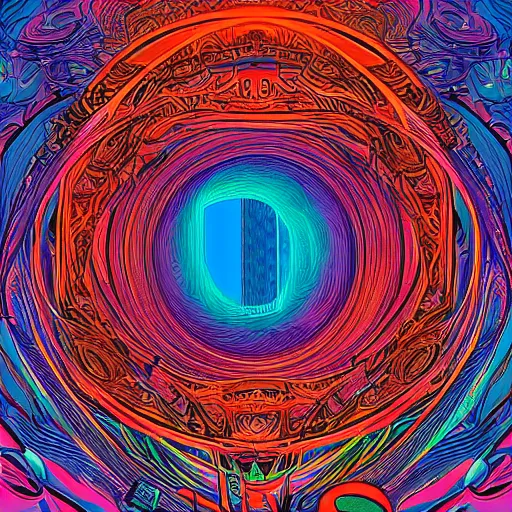 Prompt: ultrawide angle colour masterpiece dream a portal to a different dimension by kilian eng and jean giraud, incredible sense of depth and perspective and clarity, weird abstract avant garde epic, 8 k