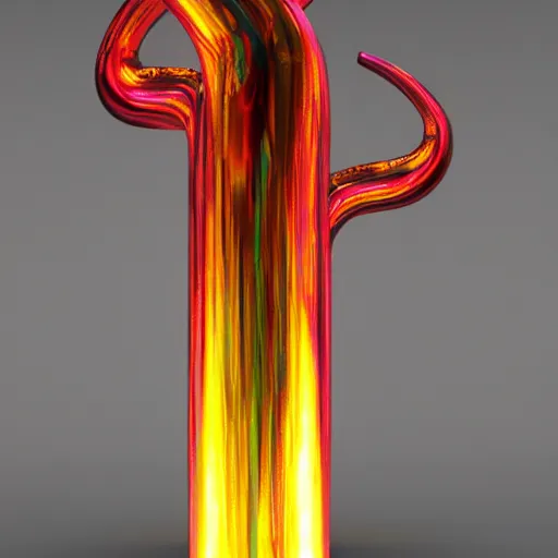 Prompt: chrome sculptures modeled after lava lamp shapes, photorealistic, 3d render, award winning render, unreal engine, octane render, studio lighting, 8k, hd