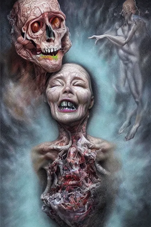 Image similar to The end of existence as we know it, terrifying, hyper realistic artwork