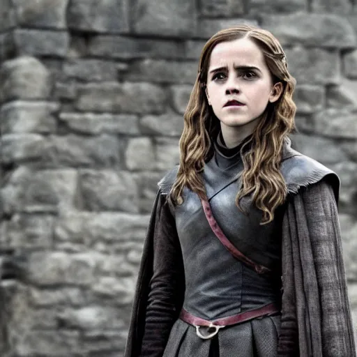 Image similar to emma watson as hermione granger in game of thrones