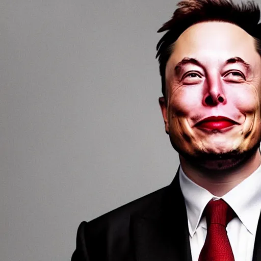 Image similar to elon musk as a comedy villain