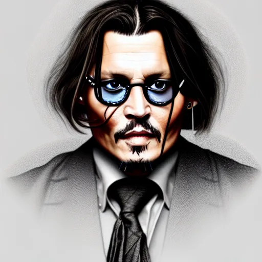 Image similar to johnny depp without limbs, arms and legs missing, intricate, highly detailed, centered, digital painting, artstation, concept art, smooth, sharp focus, illustration, artgerm