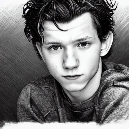 Prompt: tom holland close up, photorealistic, studio