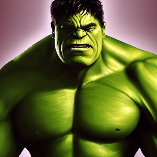 Image similar to The Hulk painting 4K detail