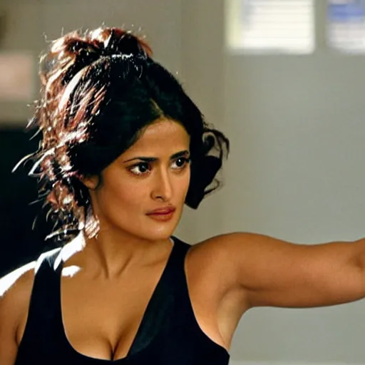 Image similar to salma hayek starring in the movie the ringer