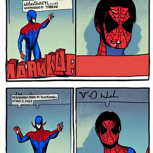 Prompt: Michael Jackson as an spiderman