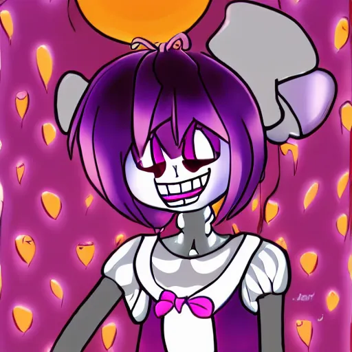 Prompt: undertale muffet hot art