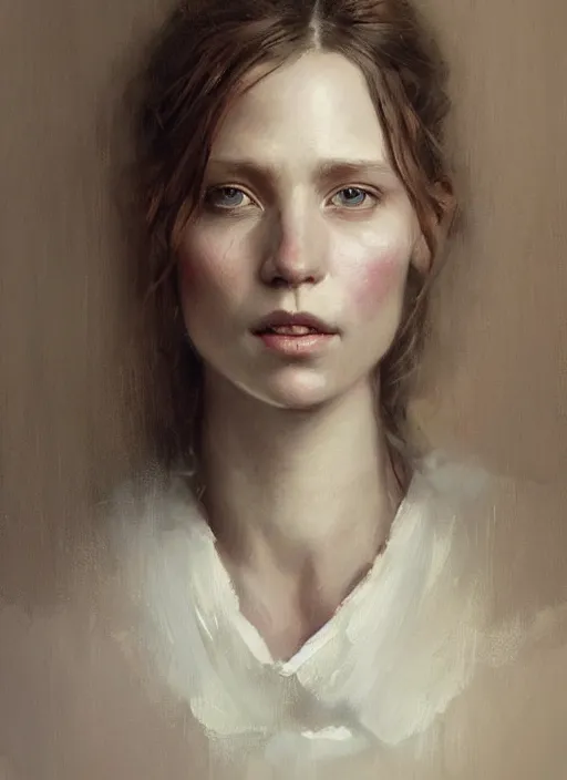 Image similar to a portrait of tiffany aching, beautiful painting with highly detailed face by greg rutkowski and magali villanueve