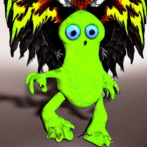 Image similar to monster with 4 wings