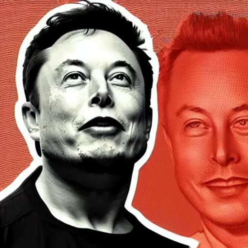 Image similar to Elon musk on the Mars Dollar bill