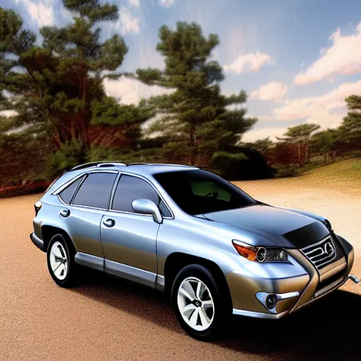 Image similar to 2006 Lexus RX350, cartoonish, cartoon,