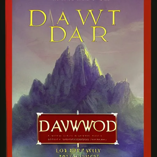 Image similar to book cover for a book named dawnsword