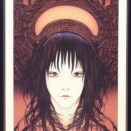 Image similar to prompt : portrait of muse soft light painted by takato yamamoto, inspired by ghost in shell anime, smooth face feature, intricate oil painting, high detail, sharp high detail, manga and anime