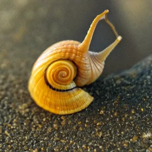 Prompt: snail that looks like a nose