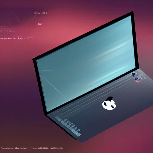 Prompt: a laptop from the year 2 0 5 2, concept art