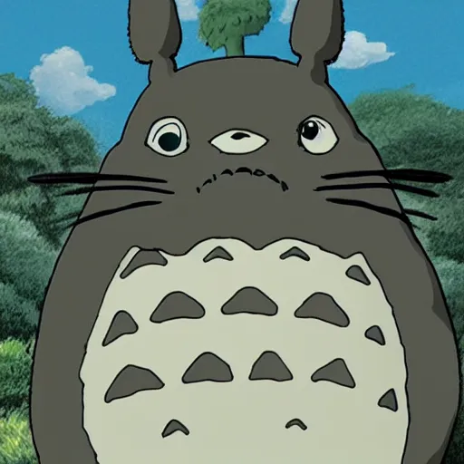 Prompt: portrait of Totoro from my neighbour Totoro in real life, highly detailed, digital art, photorealistic