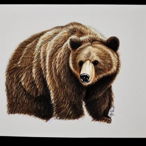 Prompt: aaron blaise sketch of a bear