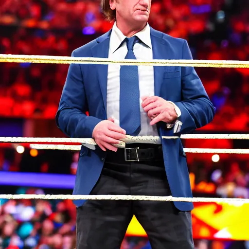 Image similar to Saul Goodman and Talking Ben in WWE Wrestlemania