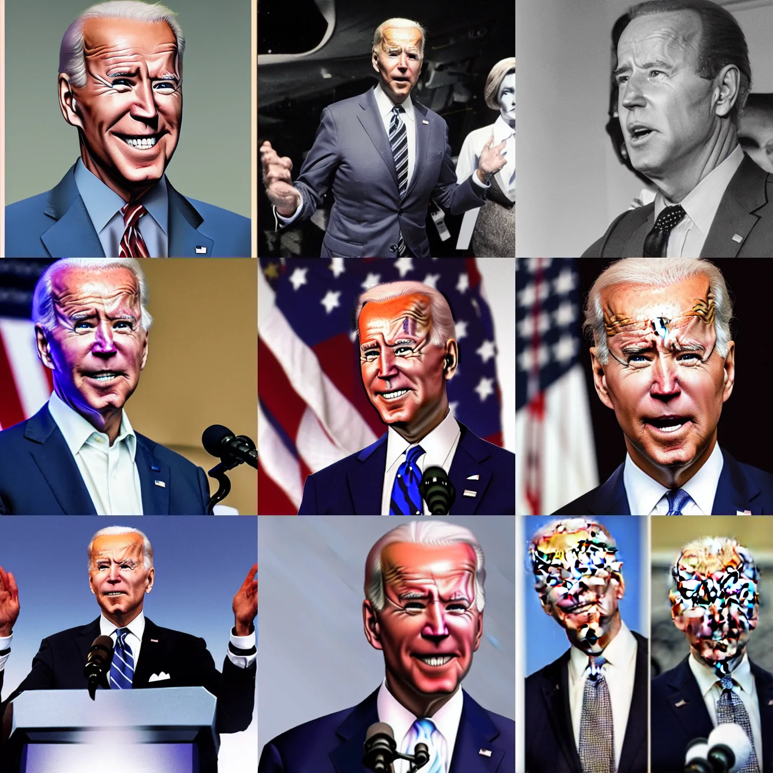 Prompt: joe biden as alien