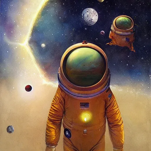 Prompt: Liminal space in outer space by Esao Andrews