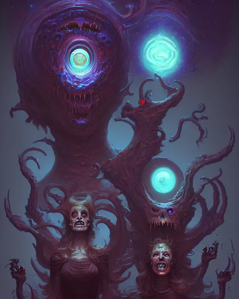 Image similar to your mom is a cosmic horror by bruce brenneise and wayne haag and peter mohrbacher, digital concept art, trending on cgsociety, trending on artstation