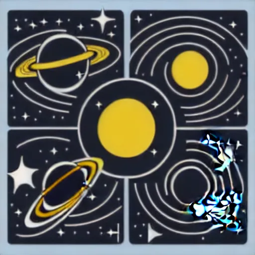 Image similar to space - themed svg vector art panel for cnc plasma, laser, stencil, unique space design