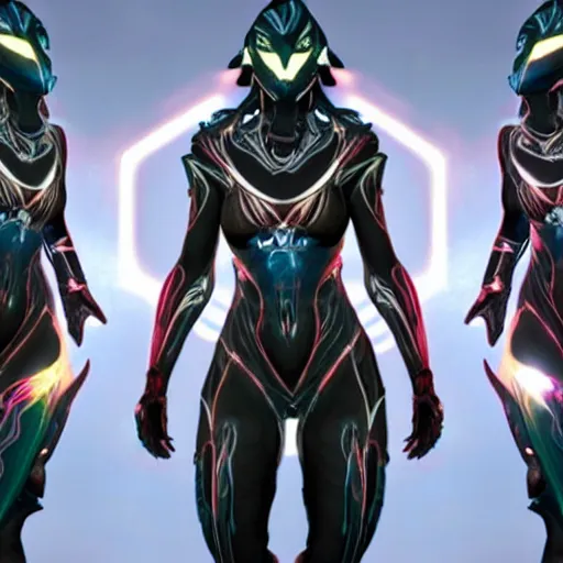 Prompt: photograph of a female warframe with skin made of mirrors!!!!!!!!!!!!!, 8k resolution, high detail, ULTRA REALISTIC VFX, reflections