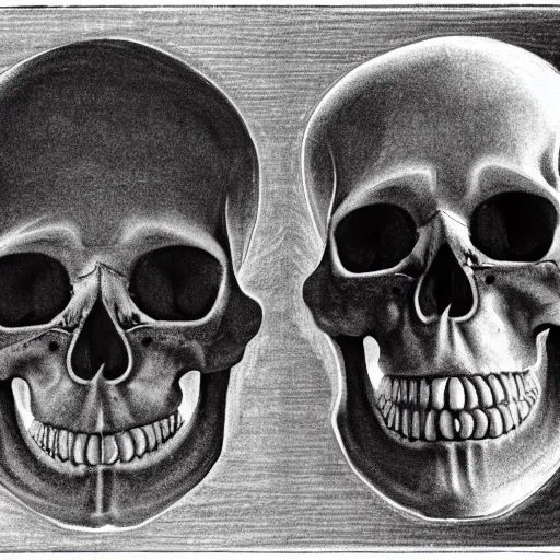 Prompt: a cross section of donald trump's skull containing a small man in a reclining chair