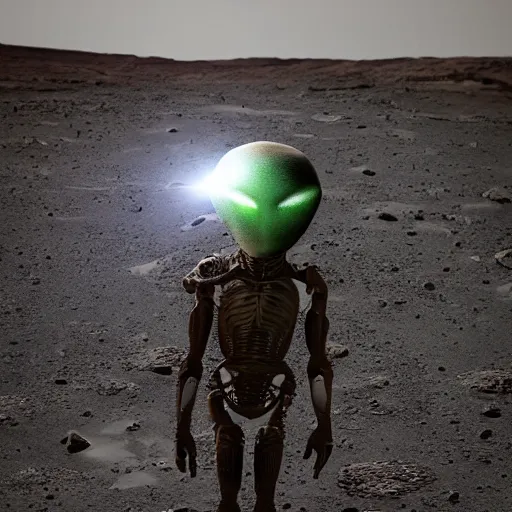 Image similar to alien in mars