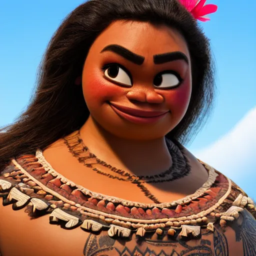 Image similar to moana studio portrait, photograph, 8 k