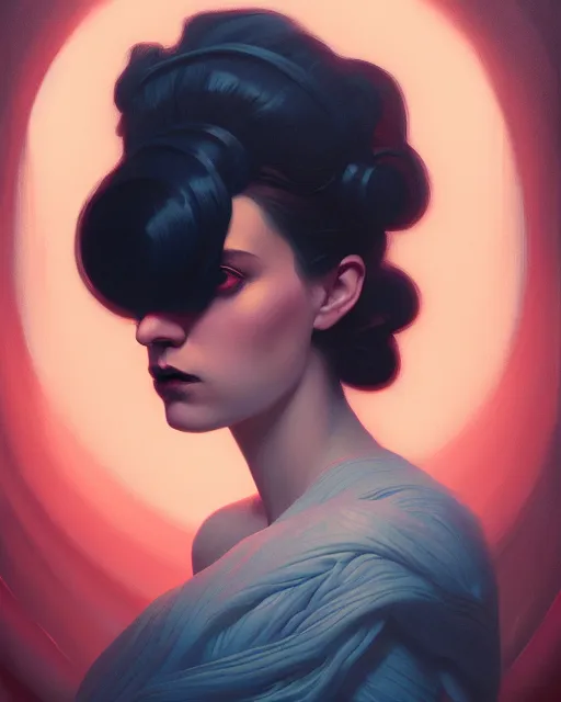 Image similar to surreal stylized portrait by aykutmakut of an artistic pose, composition, young victorian sad fancy lady, surrounded by snakes, cinematic moody colors, realistic shaded, fine details, realistic shaded lighting poster by ilya kuvshinov, magali villeneuve, artgerm, jeremy lipkin and michael garmash and rob rey