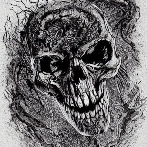 Image similar to Skull that look too much like skull!, crypt lurker!!, grasp of darkness!!!, pitchburn devils8k CG character rendering of a spider-like hunting female on its back, fangs extended, wearing a leopard-patterned dress, set against a white background, with textured hair and skin.