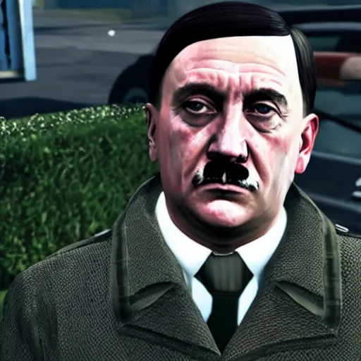 Image similar to adolf hitler in gta v,