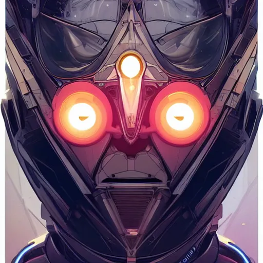 Image similar to symmetry! abstract futuristic robotic, apex legends, epic lighting, illustration black outlining, ultra detailed, art by artgerm and greg rutkowski and alphonse mucha