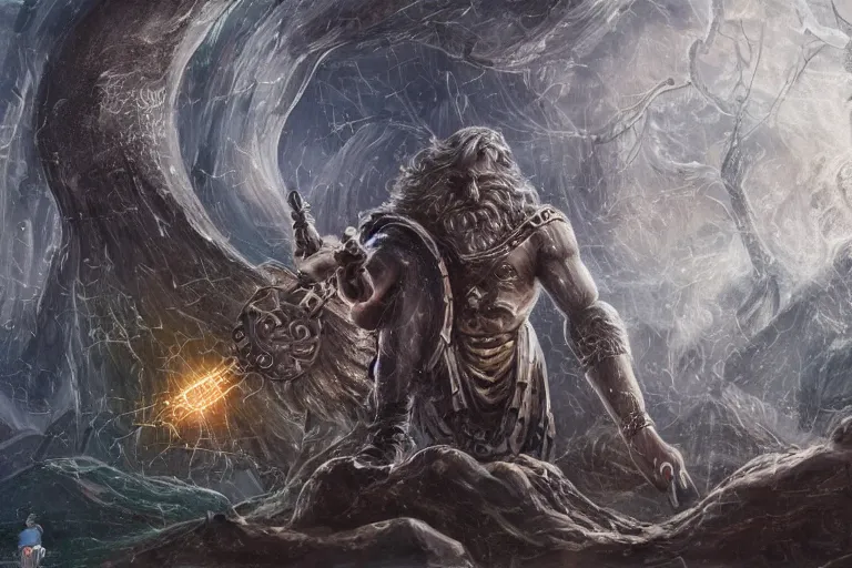 mythological Odin all father god of thunder and | Stable Diffusion ...
