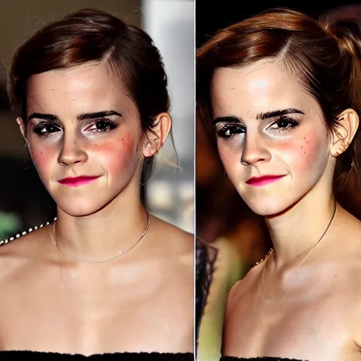 Prompt: emma watson on lsd