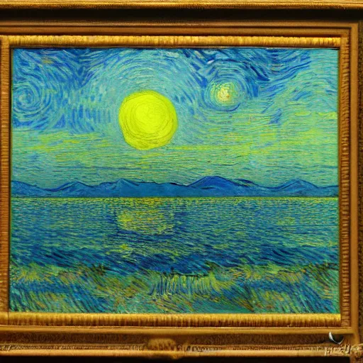 Image similar to sunrise painted by van gogh