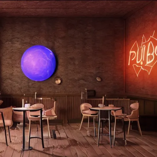 Image similar to pub quiz at the end of the universe, dramatic lighting, action, octane render, hyperrealistic