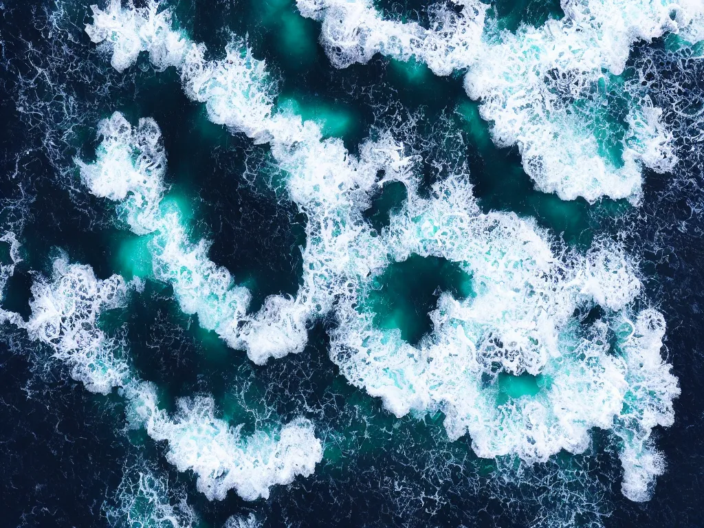 Prompt: photo of a giant astronaut face coming out from the ocean, ultra realistic, detailed, artstationHQ, artstationHD, 4k, 8k, aerial view